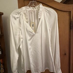 Ramy brook gayle blouse , ivory new with tags! Size small